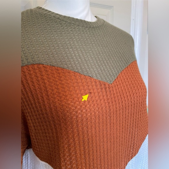 Emery Rose by SHEIN Colorblock Long Sleeve Women’s Small Casual Top - Picture 6 of 12